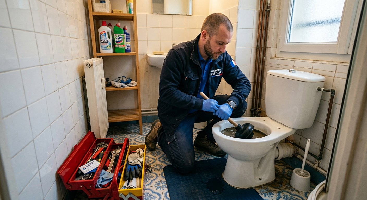 Débouchage WC en urgence par un plombier à Clamart